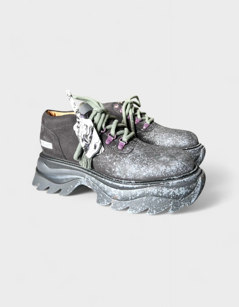 Sculpted Platform Chunky Sneakers Black