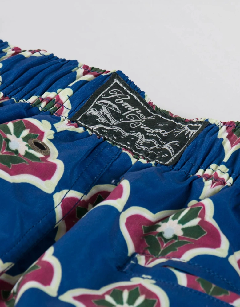 Handpainted Klein Tile Swim Trunks