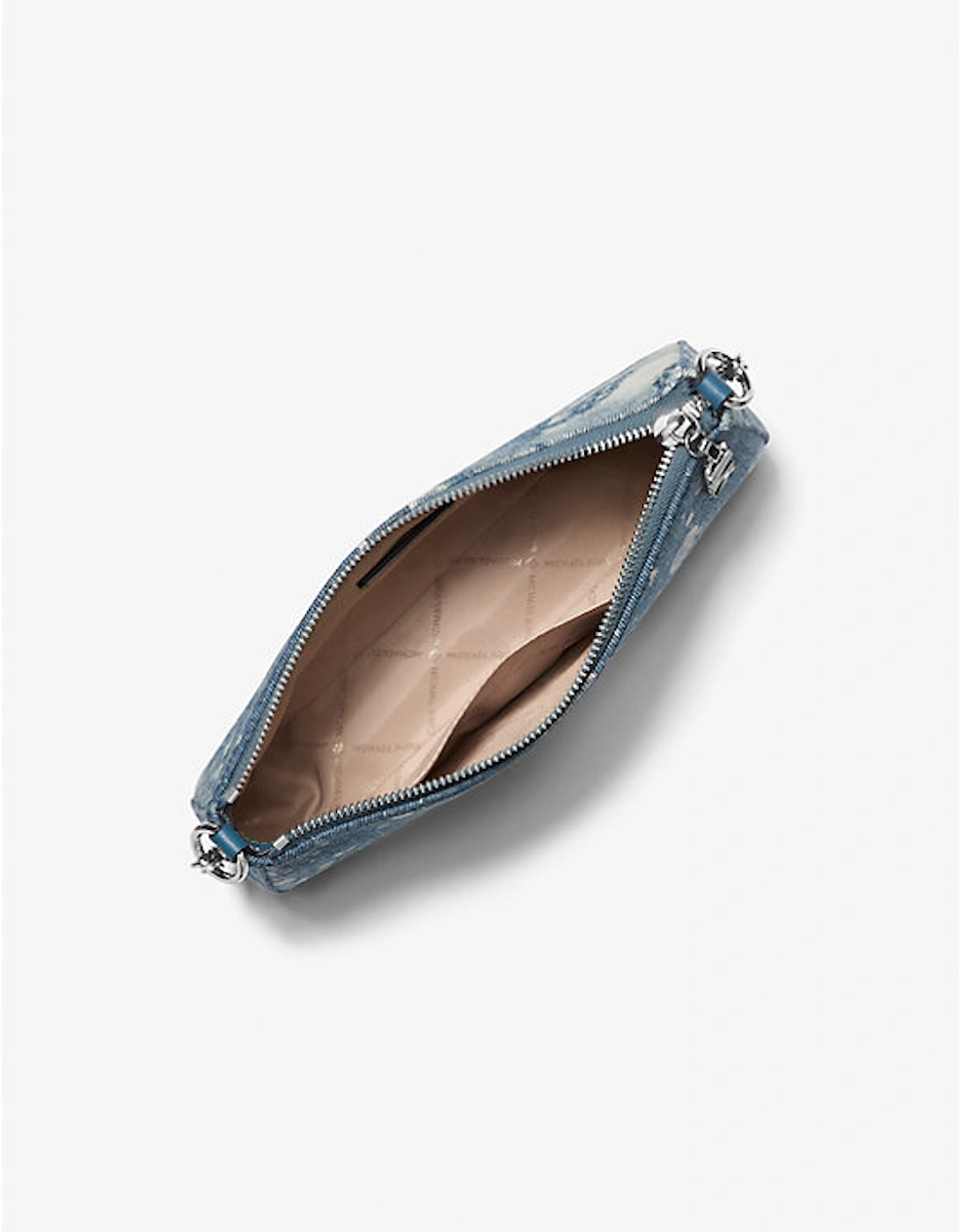 Empire Medium Splattered Denim Chain-Link Pochette