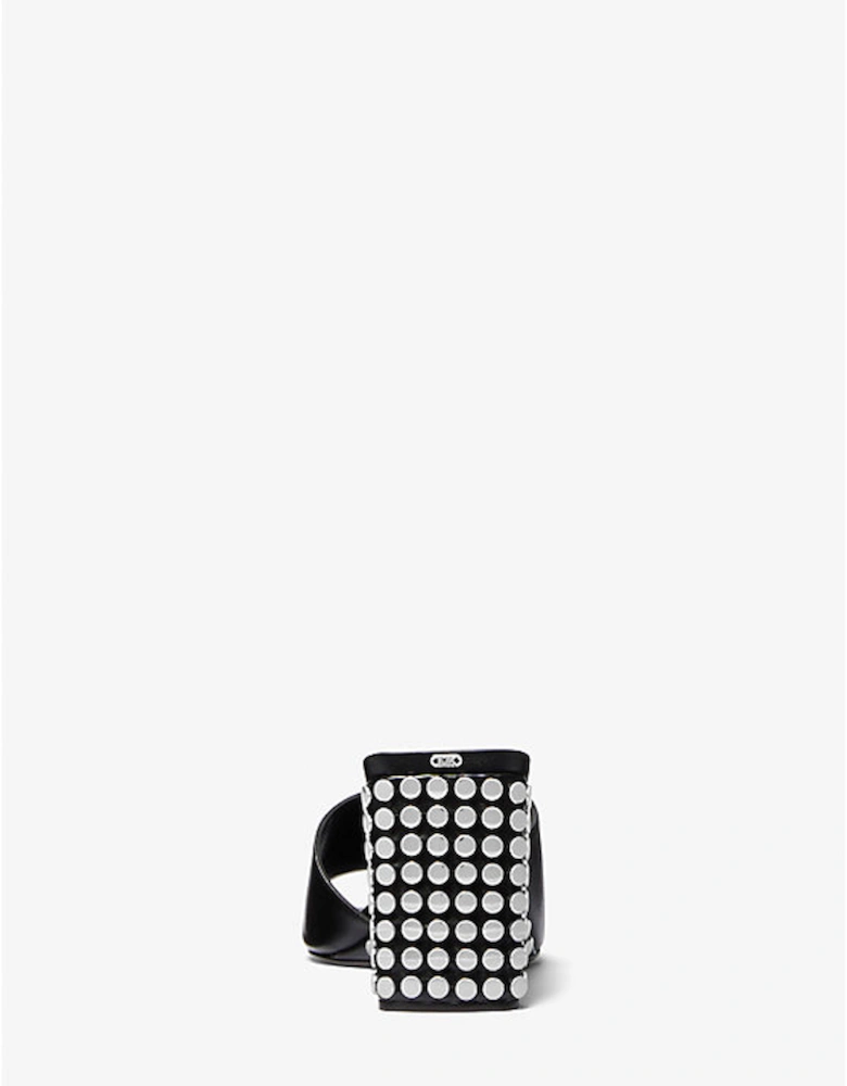 Merriam Studded Leather Wedge Sandal