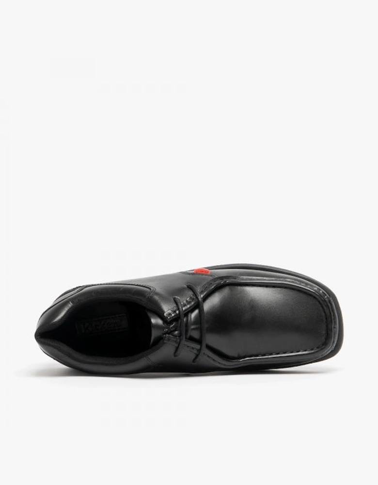 FRAGMA LACE TEEN Boys School Shoes Black