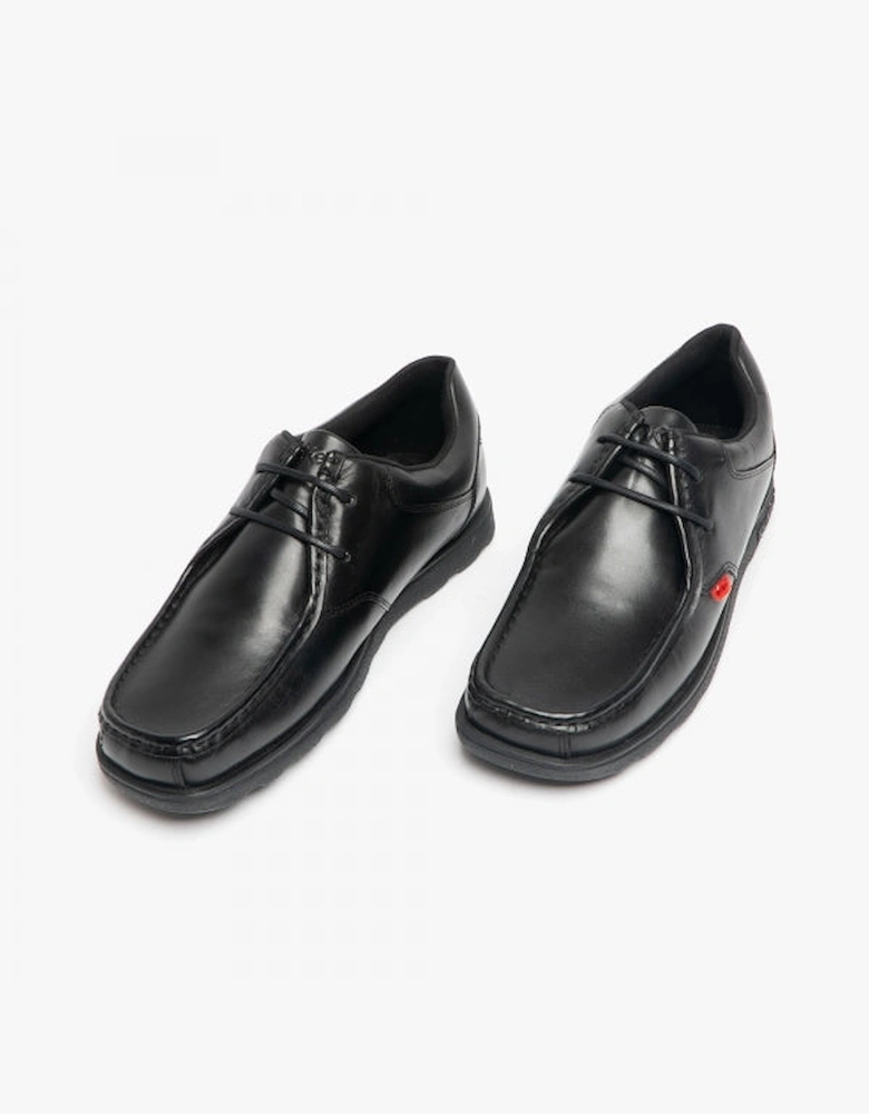 FRAGMA LACE TEEN Boys School Shoes Black