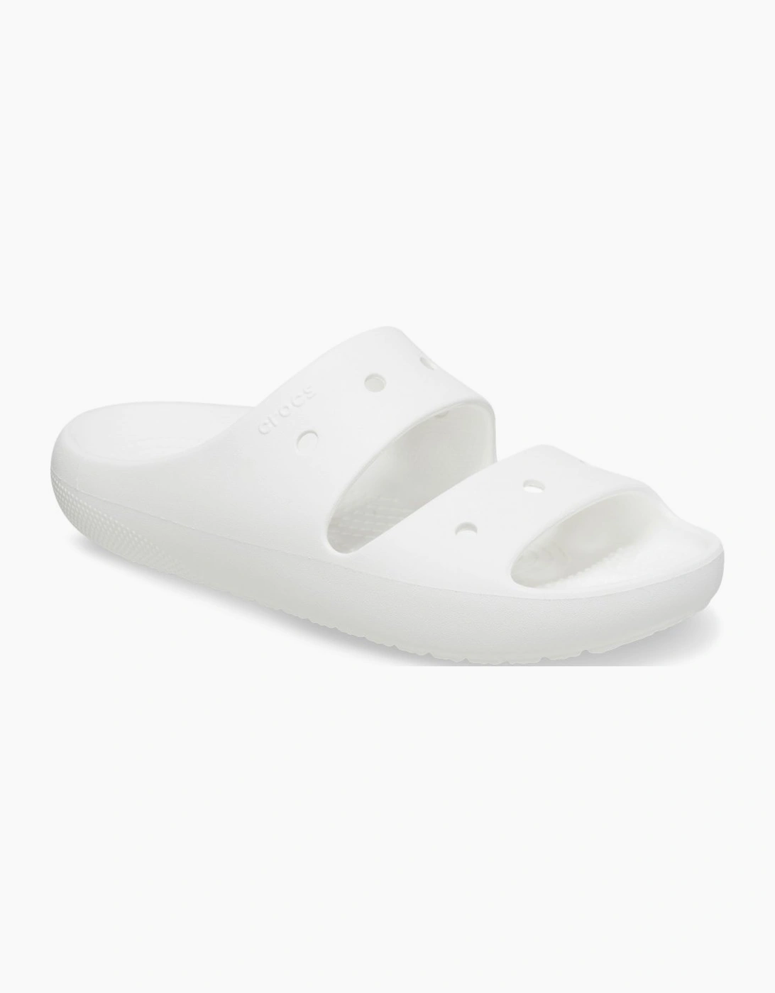 Crocs Women's White/White Classic Sandal Slides - Size: 6