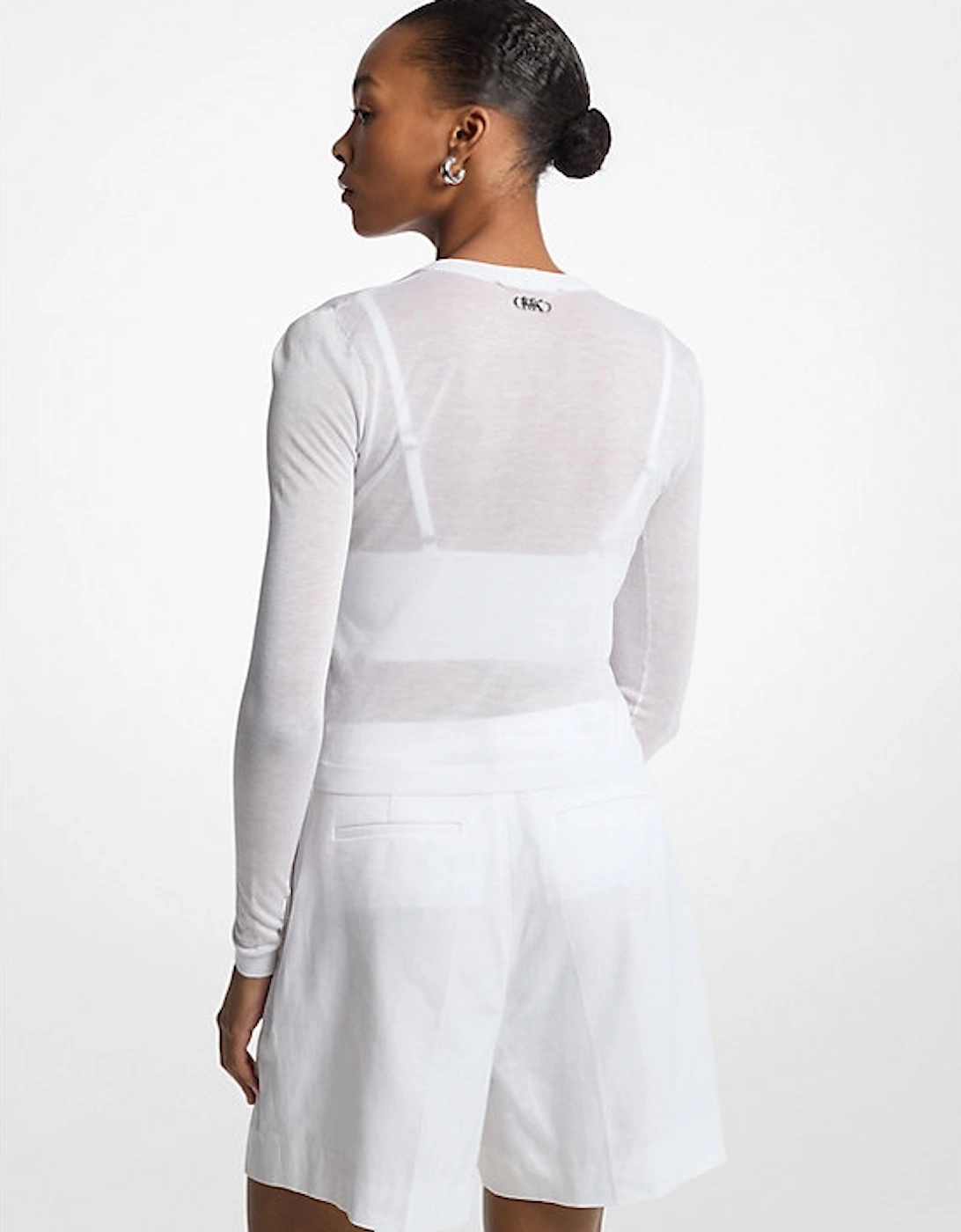 Tencel Blend Cropped Cardigan and Bra Top