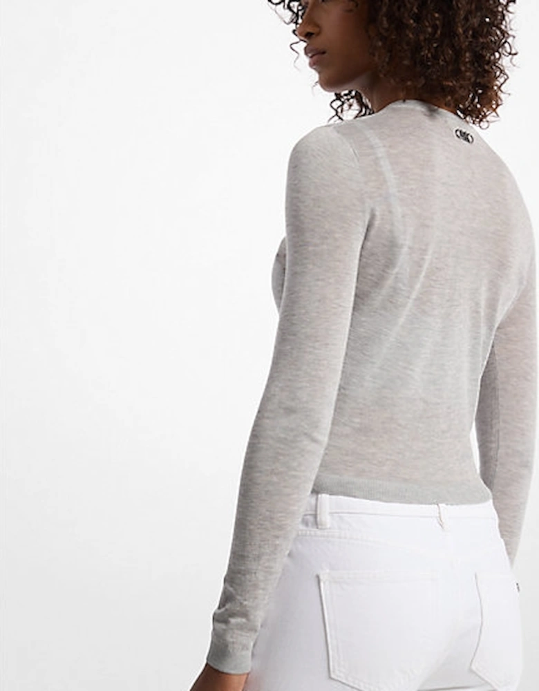 Tencel Blend Cropped Cardigan and Bra Top