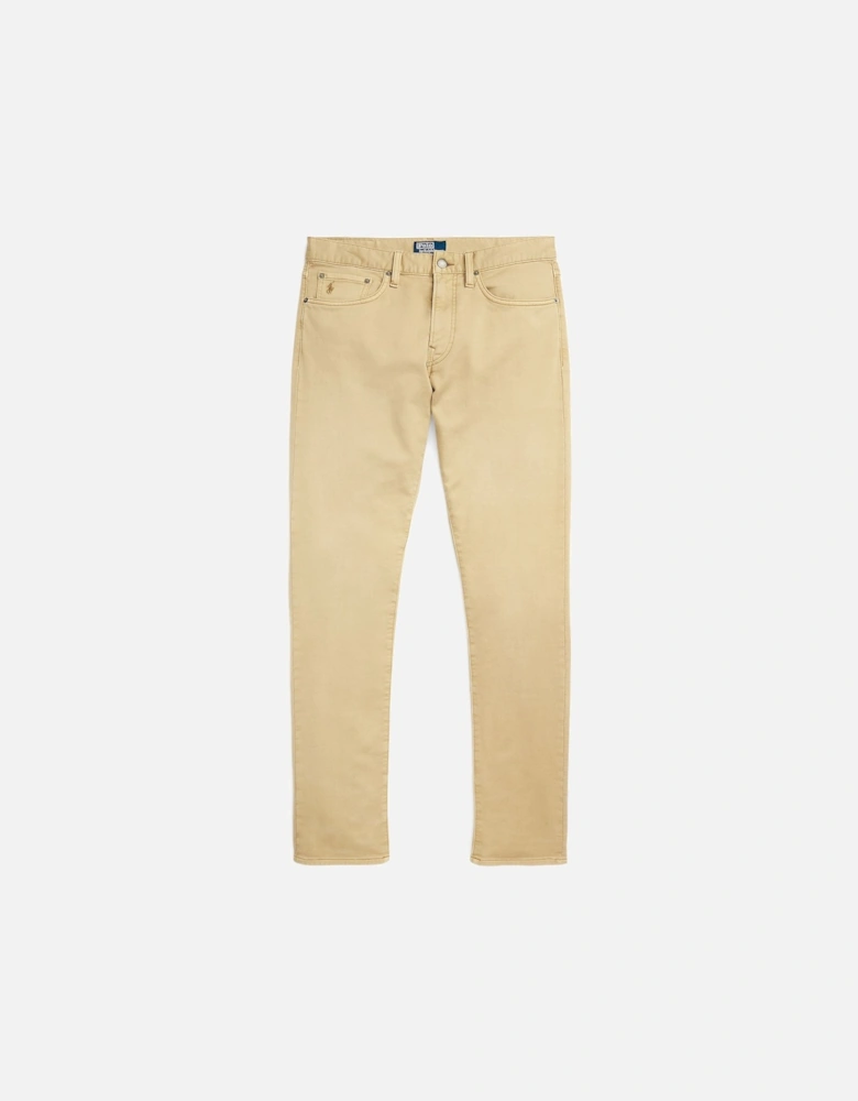 Ralph Lauren Sullivan Slim Fit Knit-Like Stretch Chino Trousers – Khaki Hill