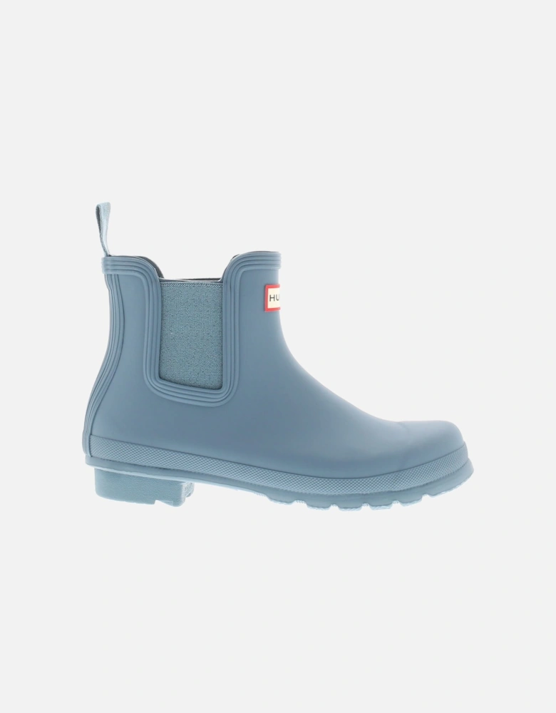 Womens Ankle Wellies Original Chelsea Elasticated blue UK Size