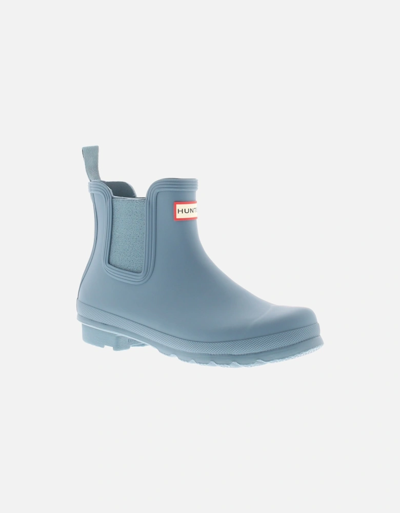 Womens Ankle Wellies Original Chelsea Elasticated blue UK Size