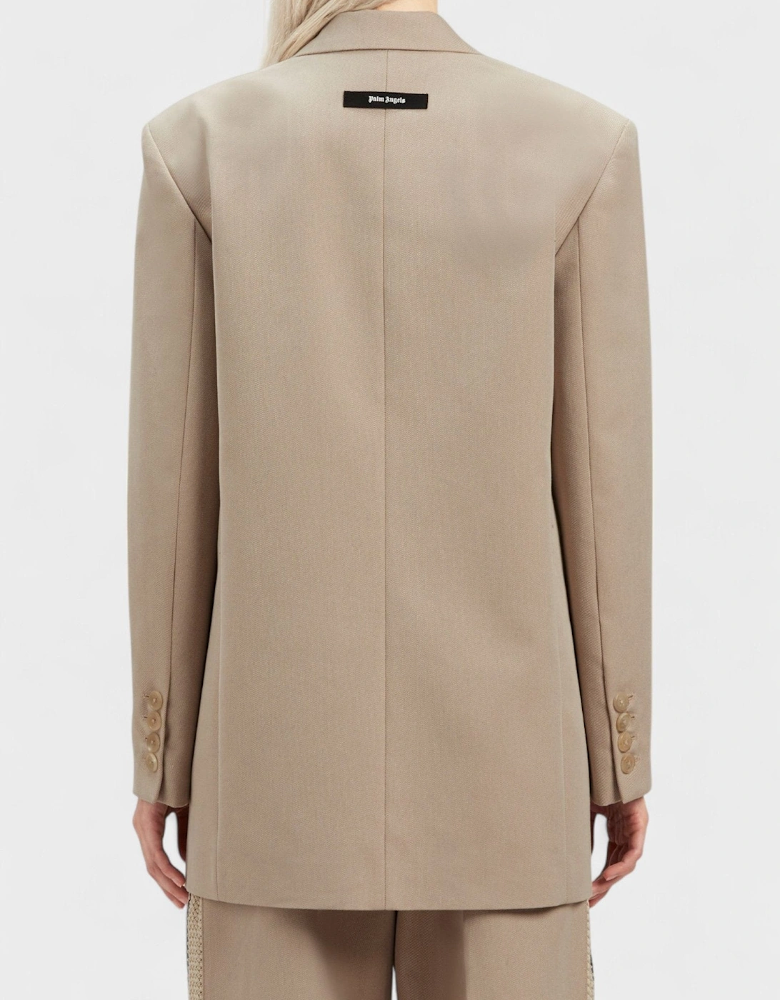 Knit Tape Blazer Beige