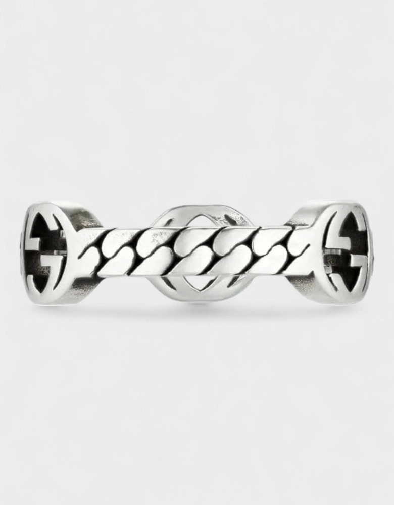 Interlocked G Ring in 925 Sterling Silver