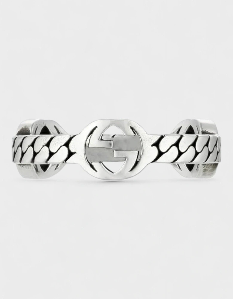 Interlocked G Ring in 925 Sterling Silver