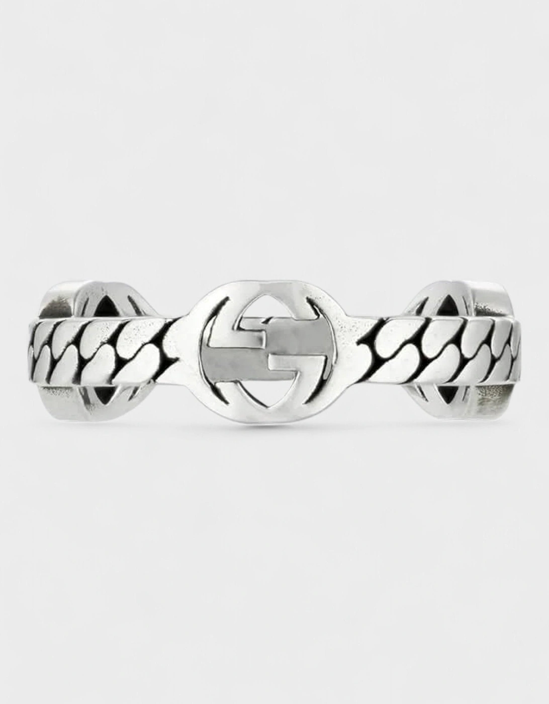 Interlocked G Ring in 925 Sterling Silver