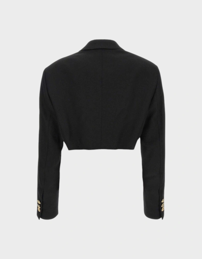 Cropped Blazer Black Gold