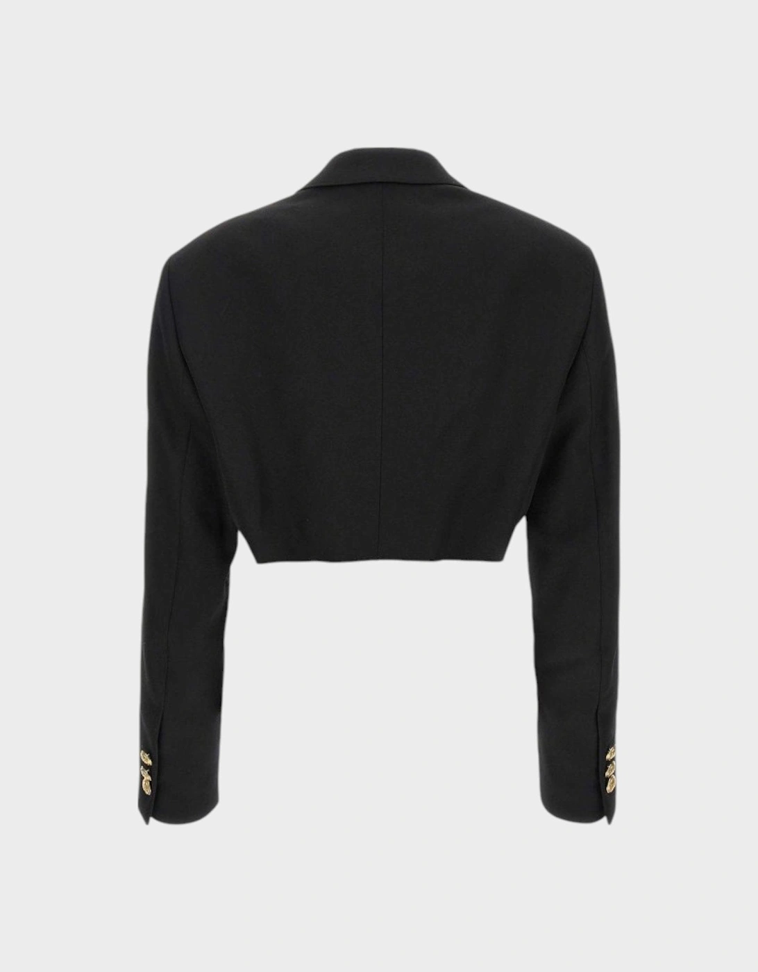 Cropped Blazer Black Gold