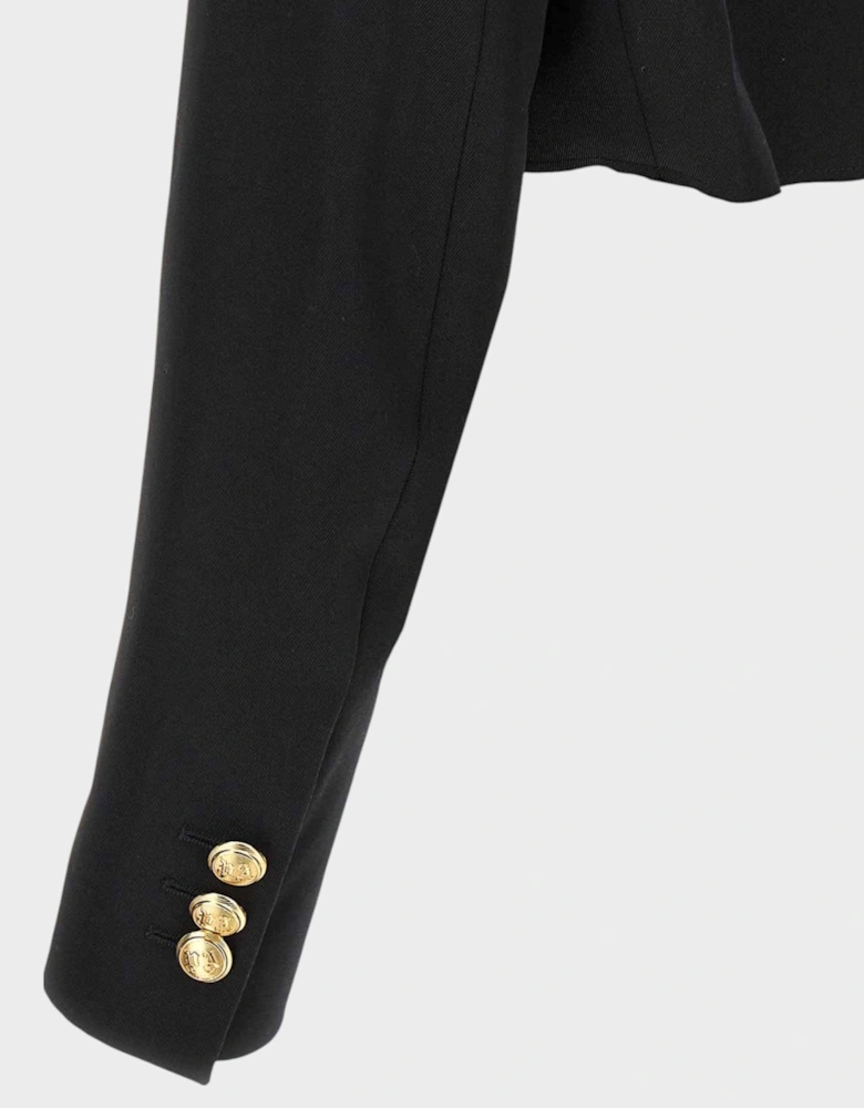 Cropped Blazer Black Gold