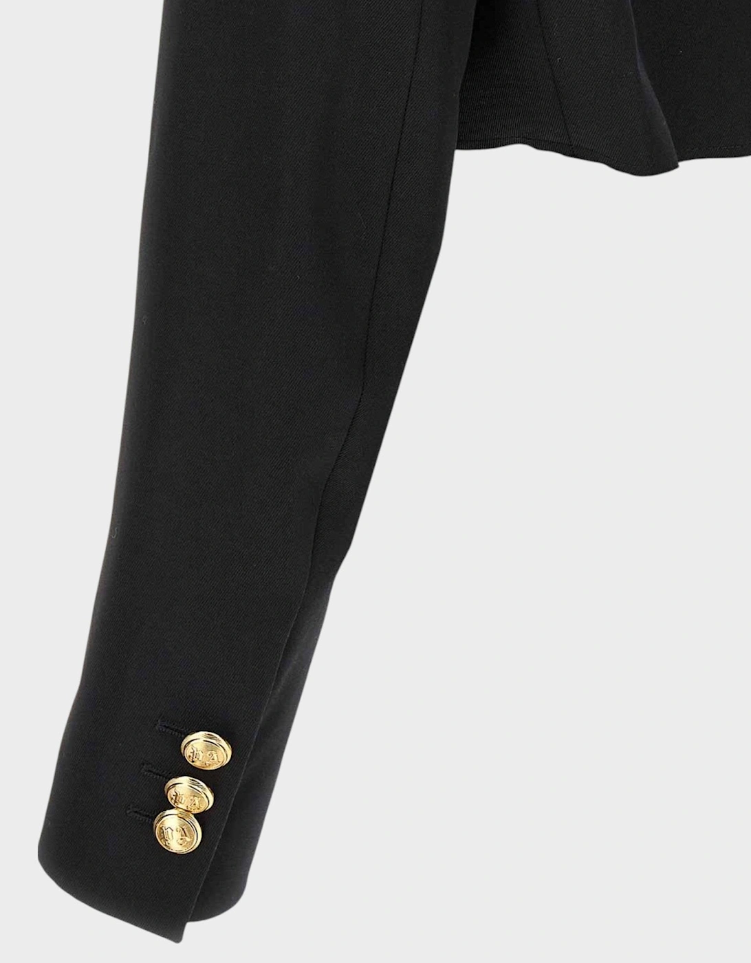 Cropped Blazer Black Gold