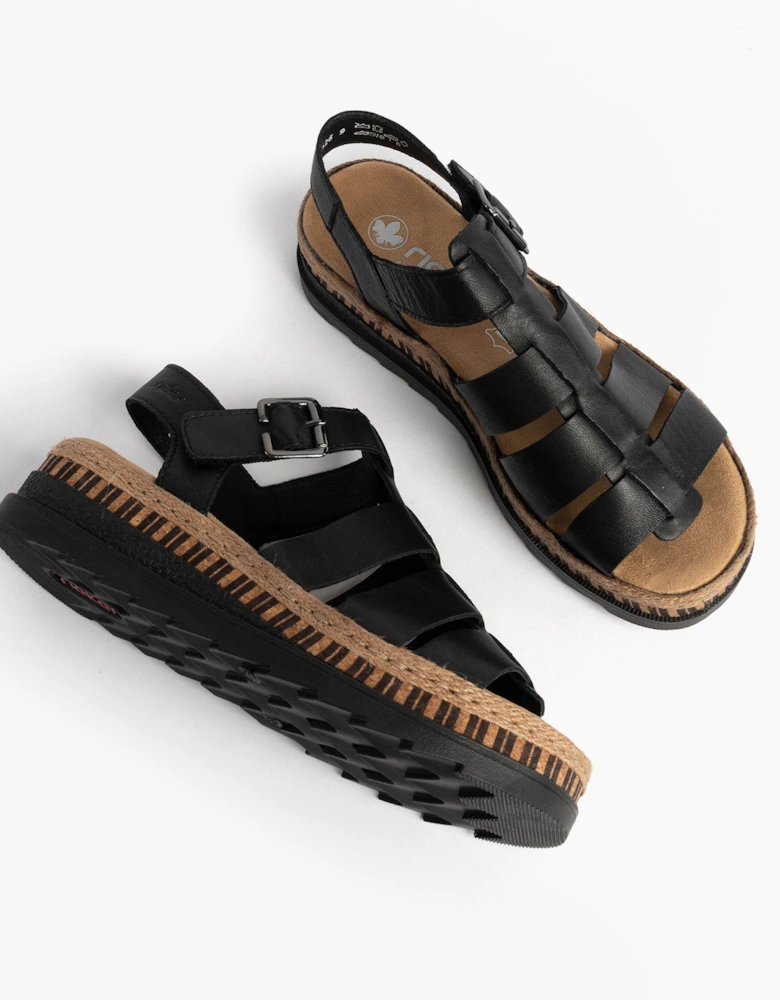 V7904-00 Womens Sandals Black