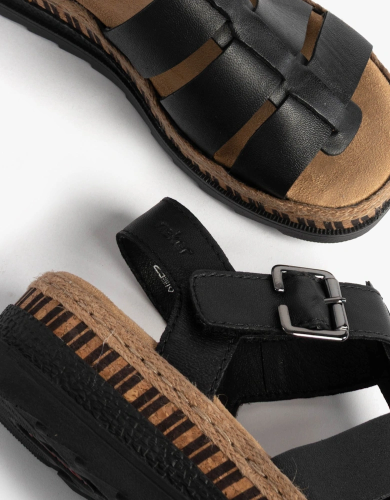 V7904-00 Womens Sandals Black