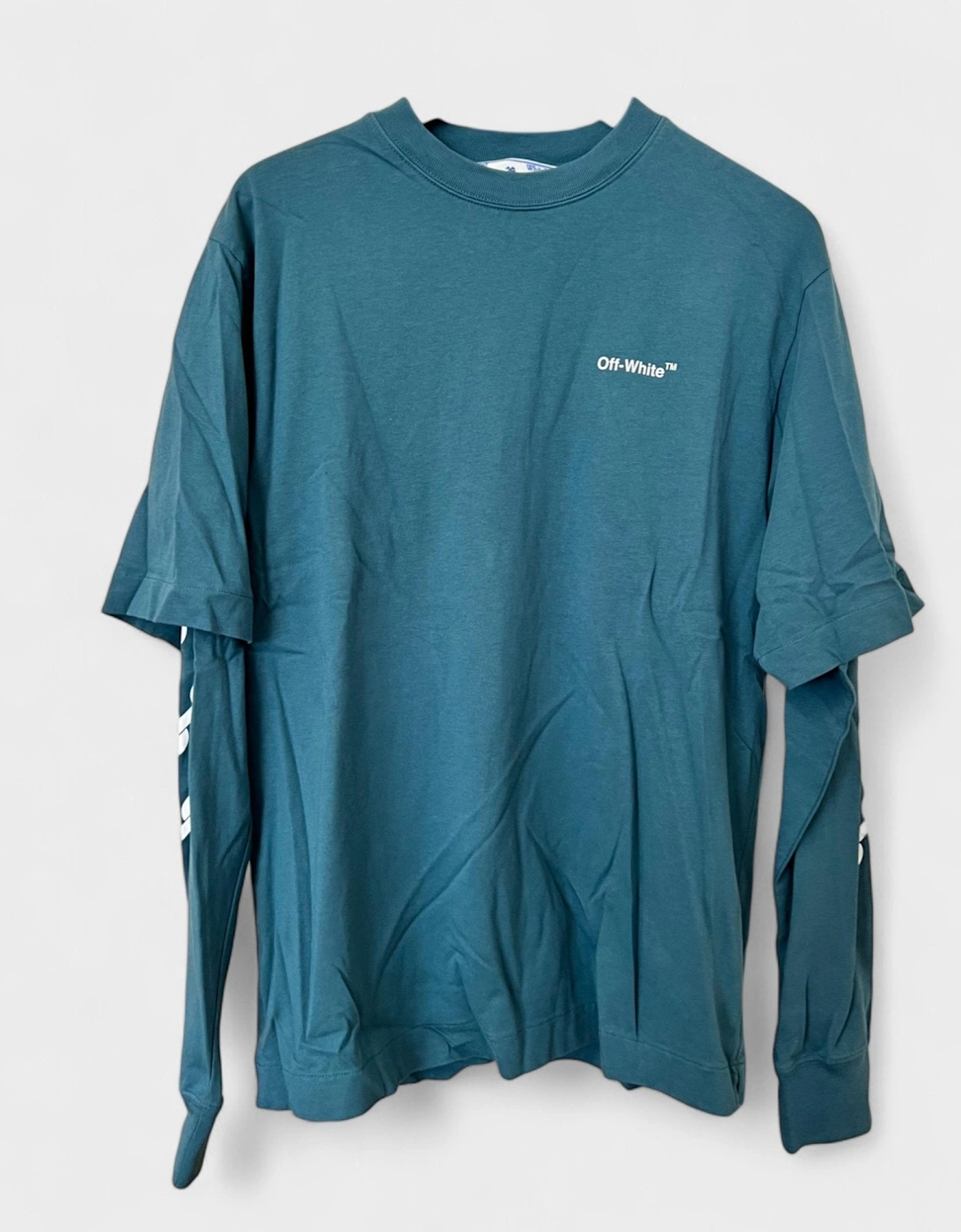 Chain Arrow Double Sleeve Green White