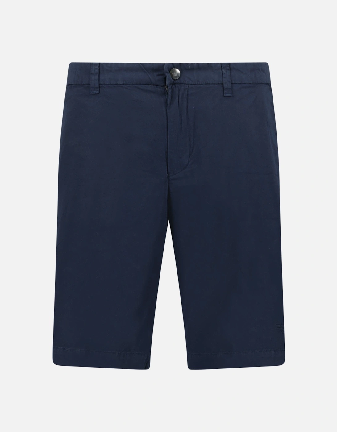 Logo Cotton Bermuda Shorts Navy, 5 of 4