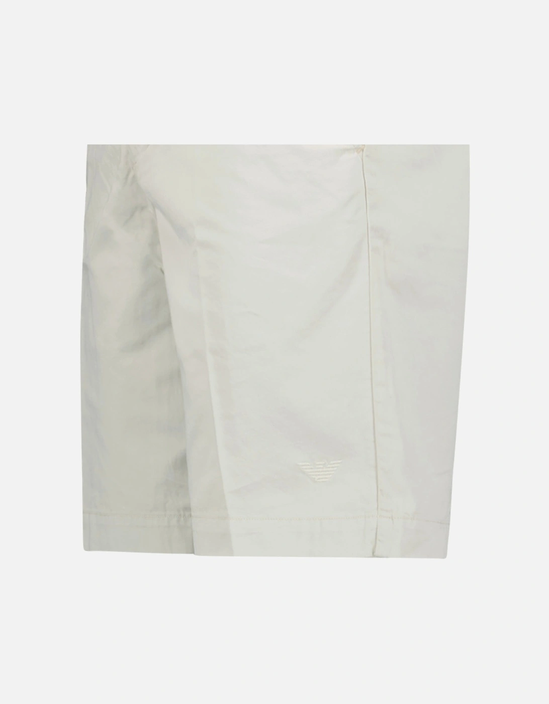 Logo Cotton Bermuda Shorts Cream