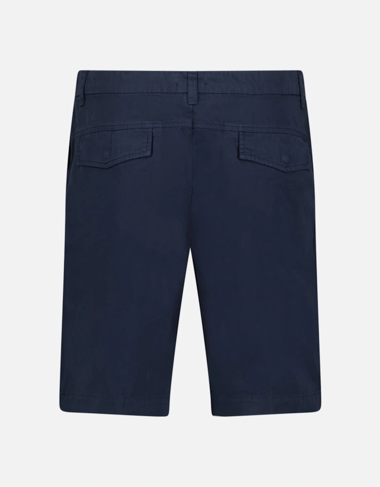Logo Cotton Bermuda Shorts Navy