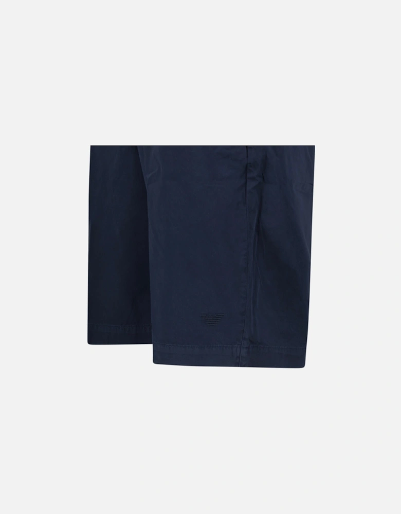 Logo Cotton Bermuda Shorts Navy