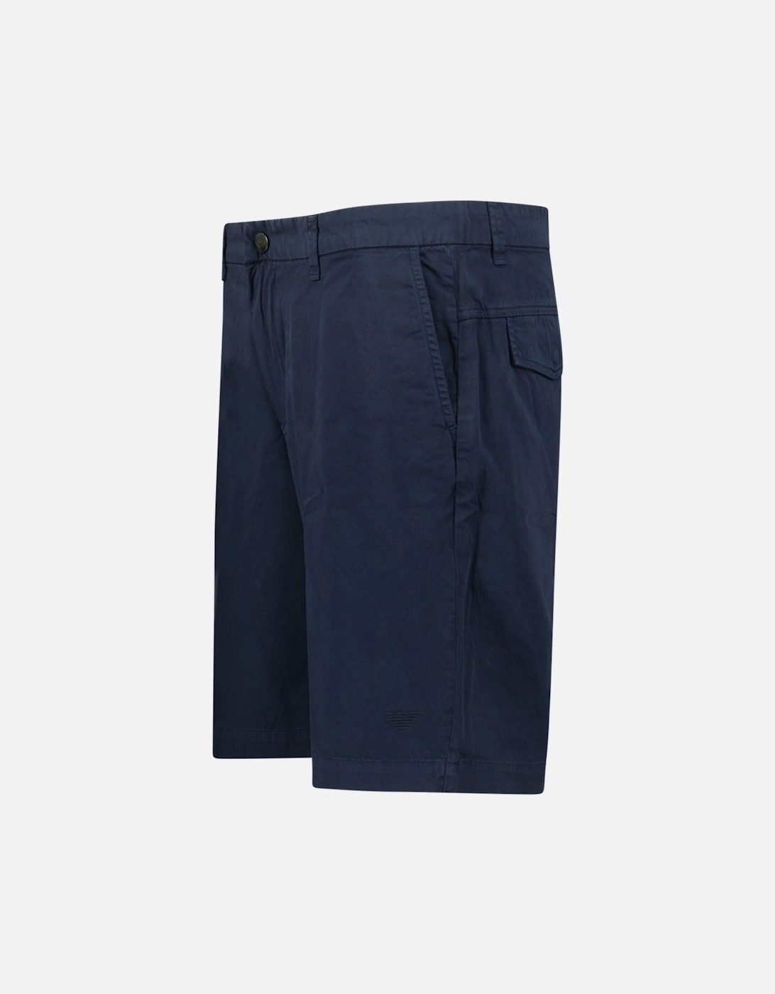 Logo Cotton Bermuda Shorts Navy