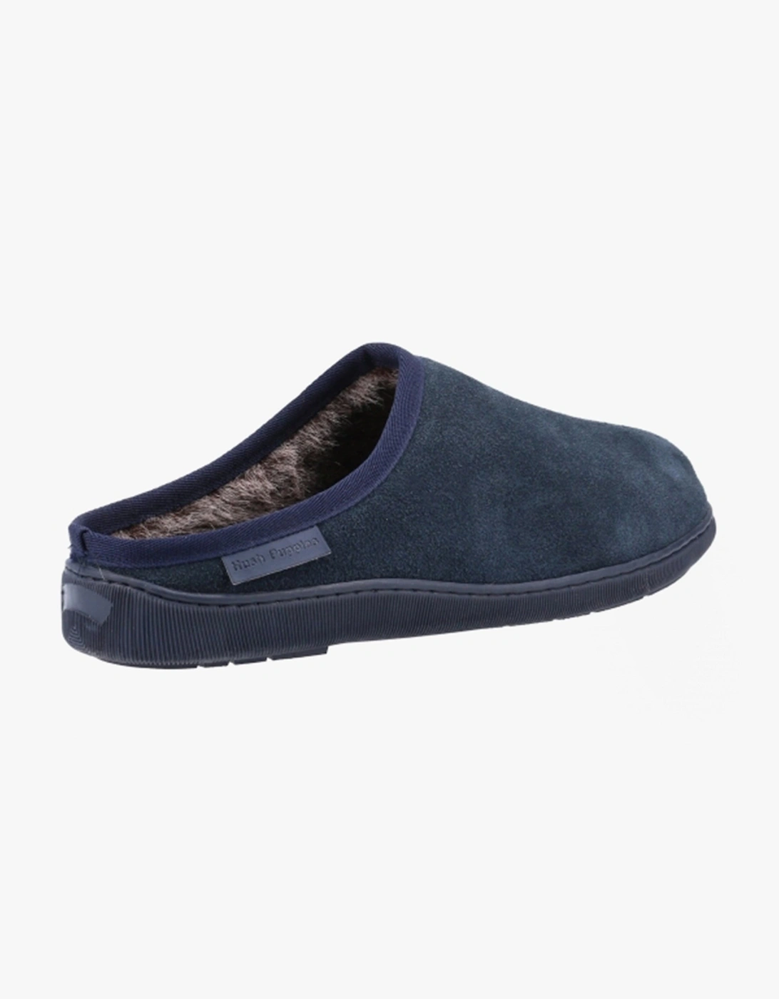 Hush Puppies Men's Blue Ashton Leather Mule Slippers Navy - Size 7 - Image 11