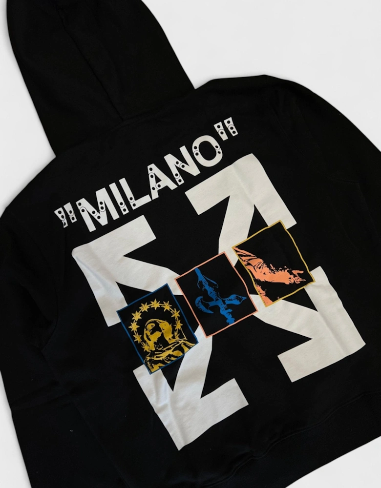 Milano Hoodie Black White