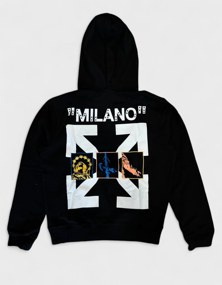 Milano Hoodie Black White