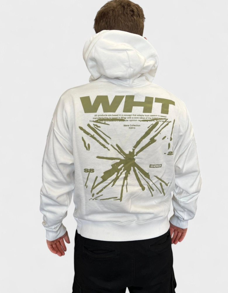 Splash Arrow Skate Hoodie White