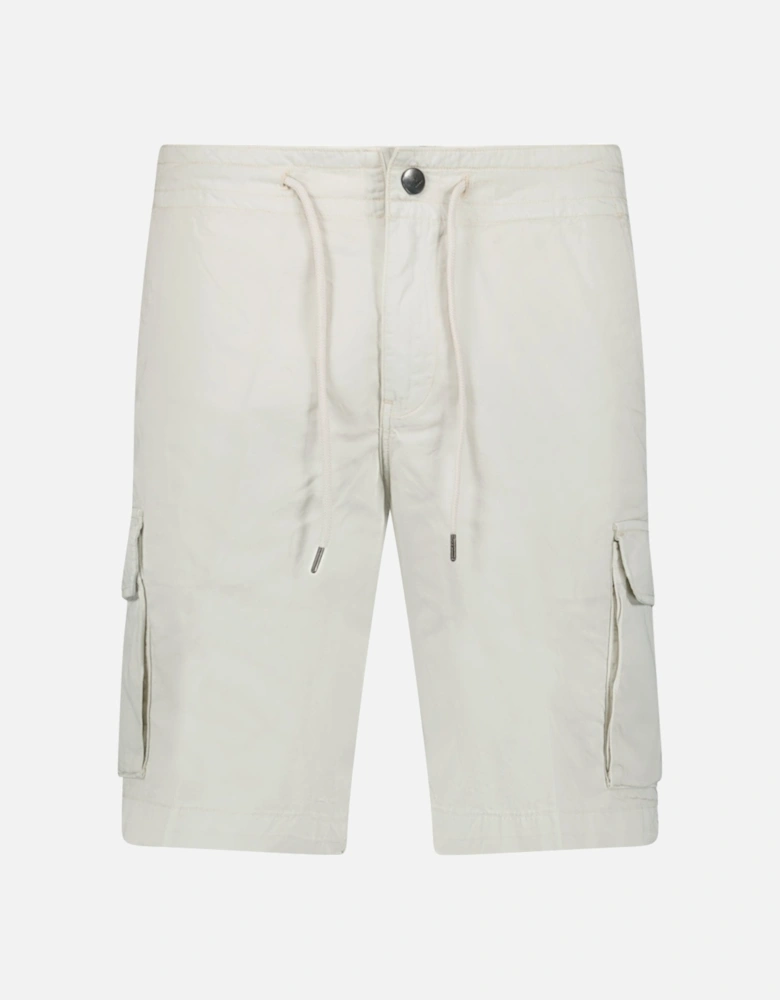 Logo Bermuda Shorts in Off White