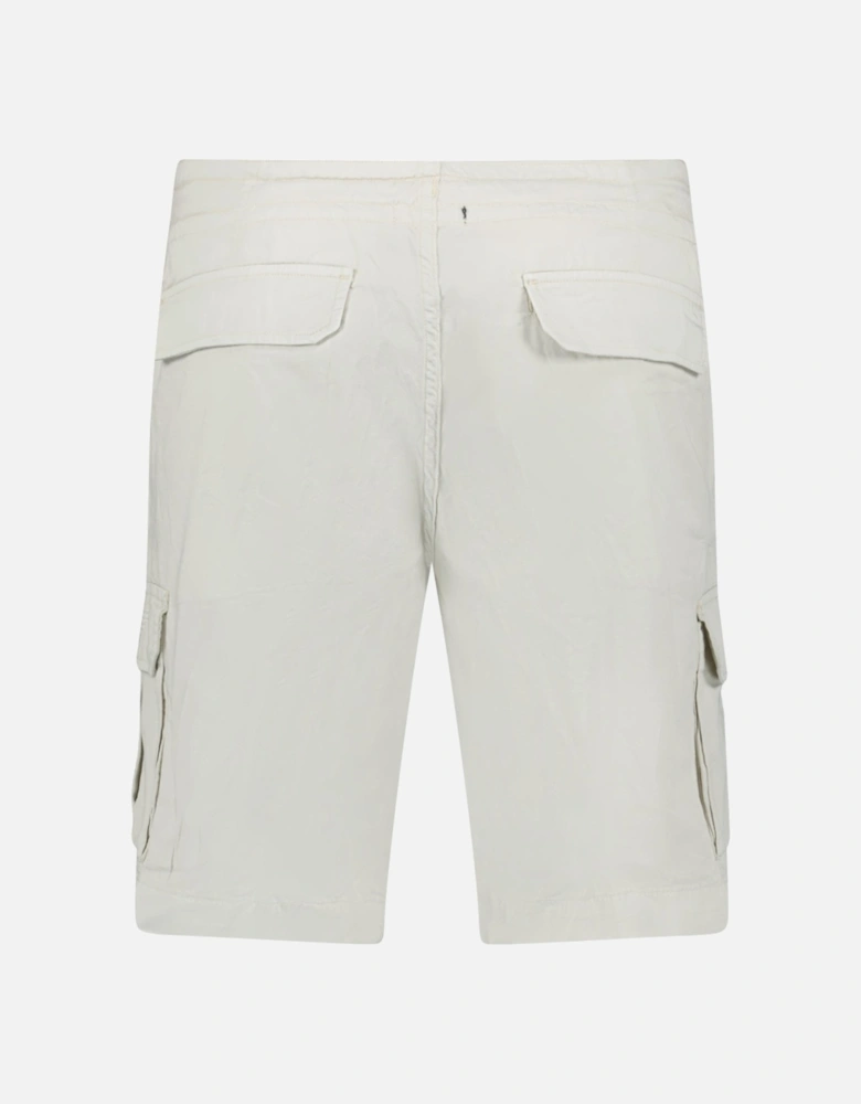 Logo Bermuda Shorts in Off White