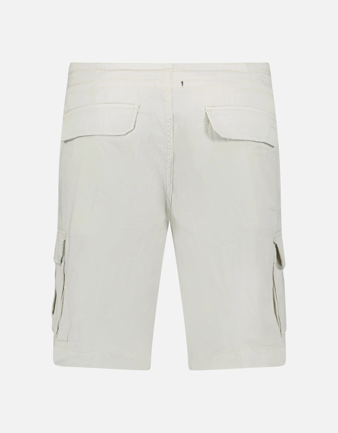 Logo Bermuda Shorts in Off White