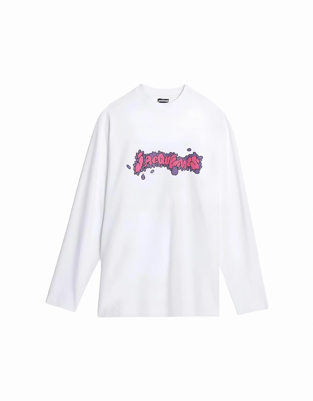 Desenho Manches Longues Print Long Sleeve Le T-Shirt in White, 3 of 2