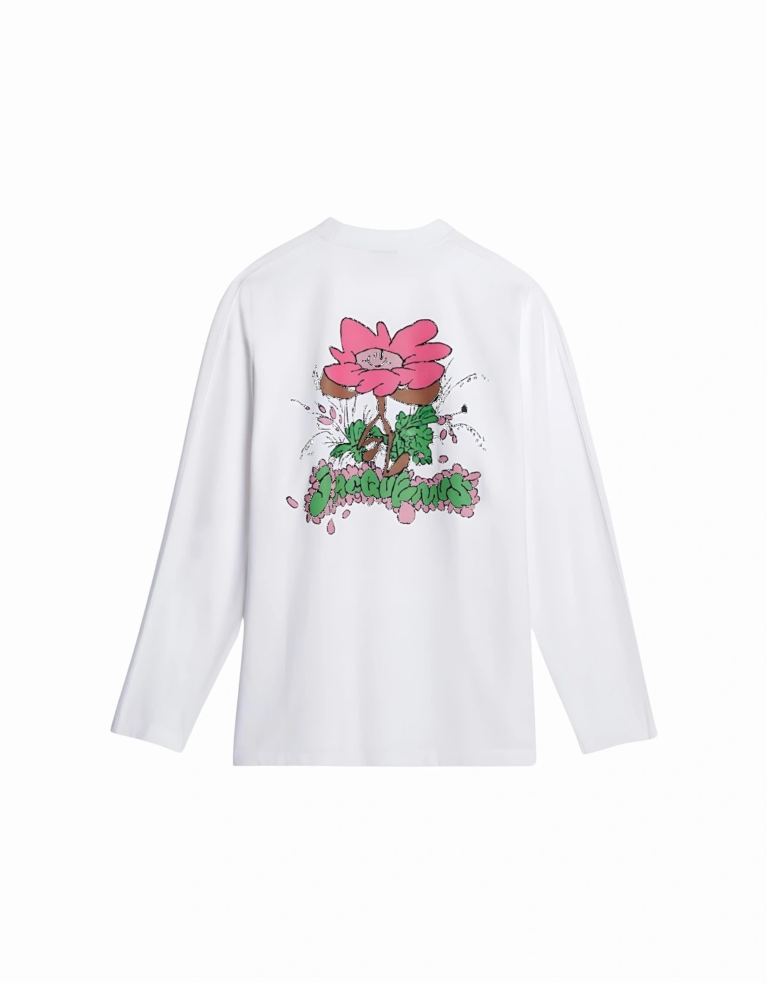 Desenho Manches Longues Print Long Sleeve Le T-Shirt in White