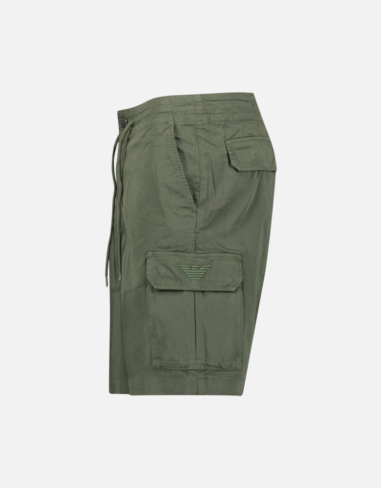 Logo Bermuda Shorts in Khaki