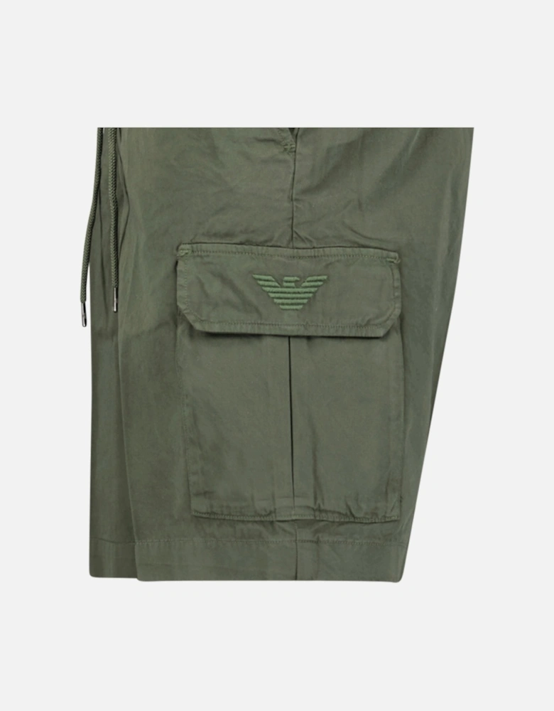 Logo Bermuda Shorts in Khaki