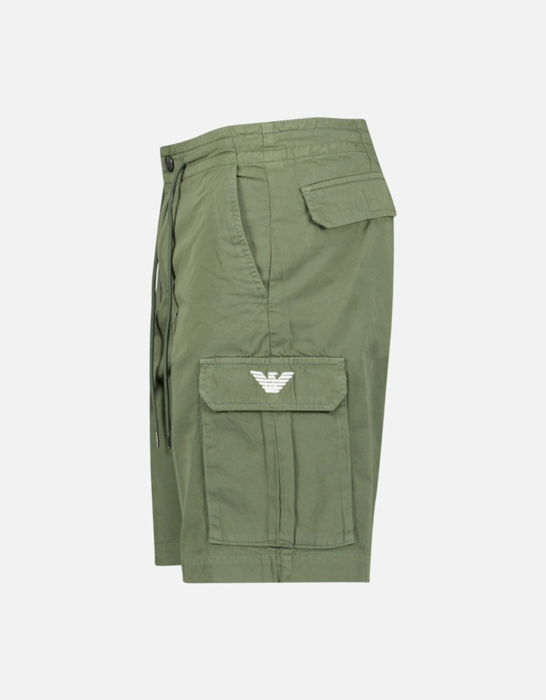 Logo Bermuda Shorts in Khaki