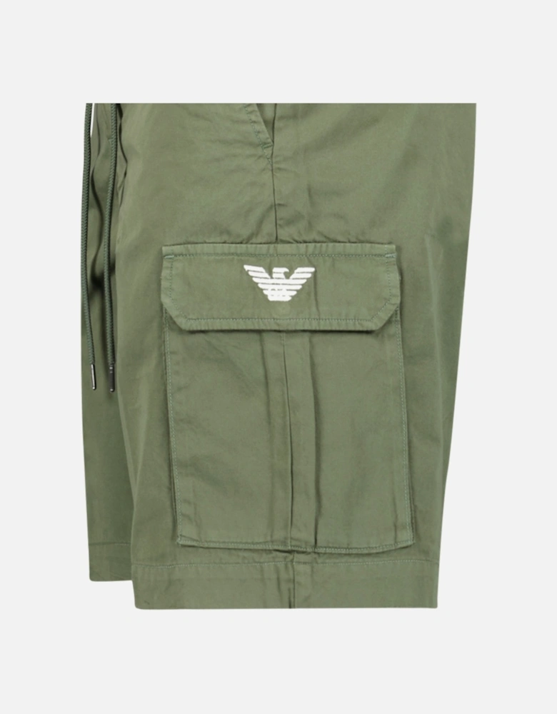 Logo Bermuda Shorts in Khaki