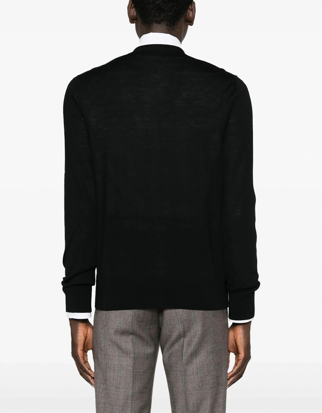 D2 Wool Cardigan Black