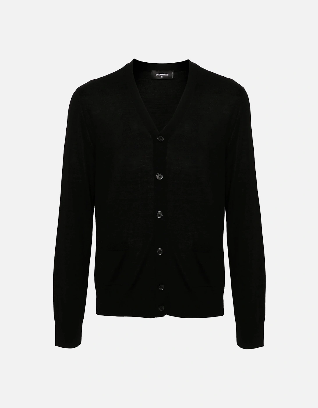 D2 Wool Cardigan Black, 6 of 5