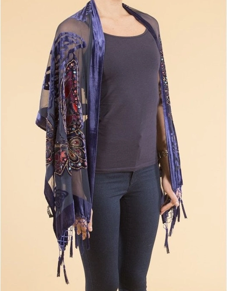 Luxury Silk Devore Shawl