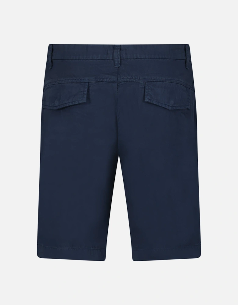 Logo Cotton Bermuda Shorts Navy