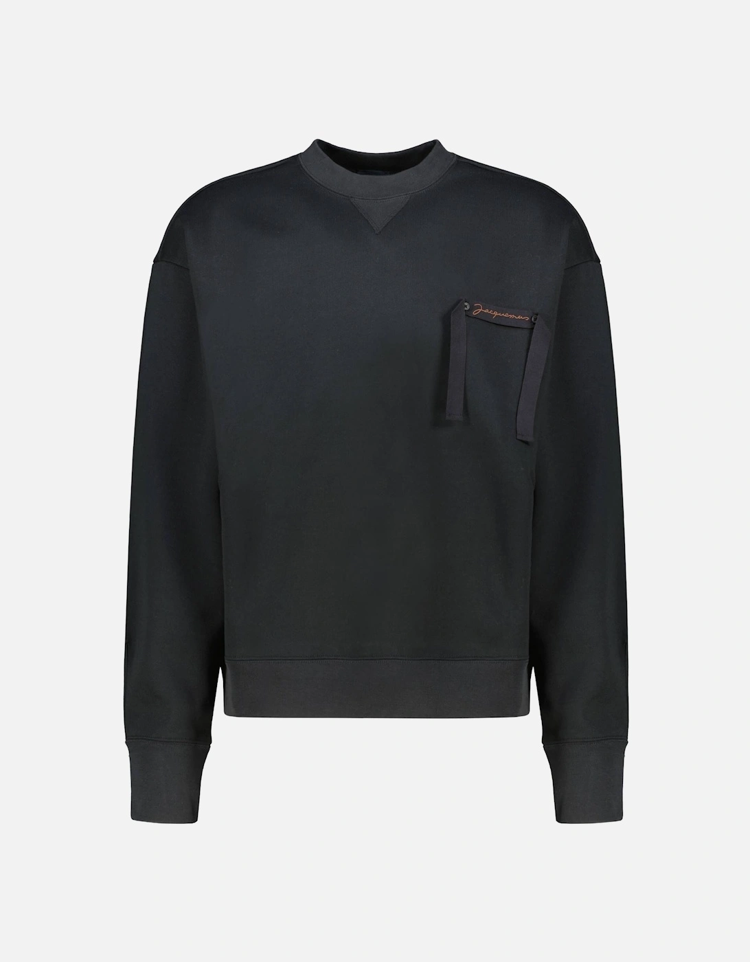 Col Rond Le Sweatshirt in Black, 2 of 1