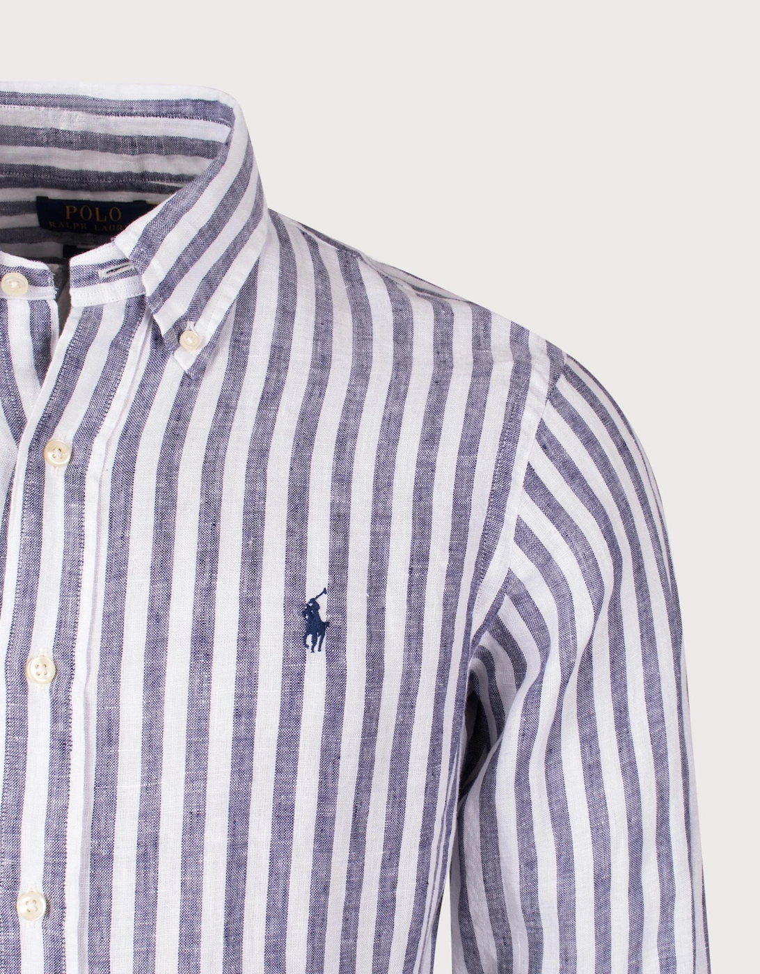 Custom Fit Striped Linen Shirt