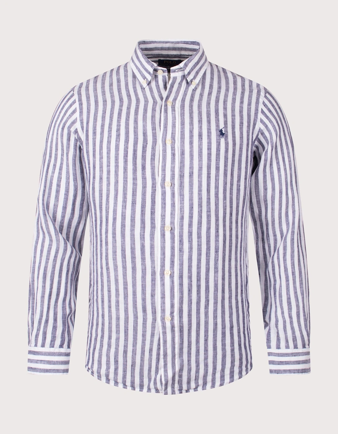 Custom Fit Striped Linen Shirt, 4 of 3