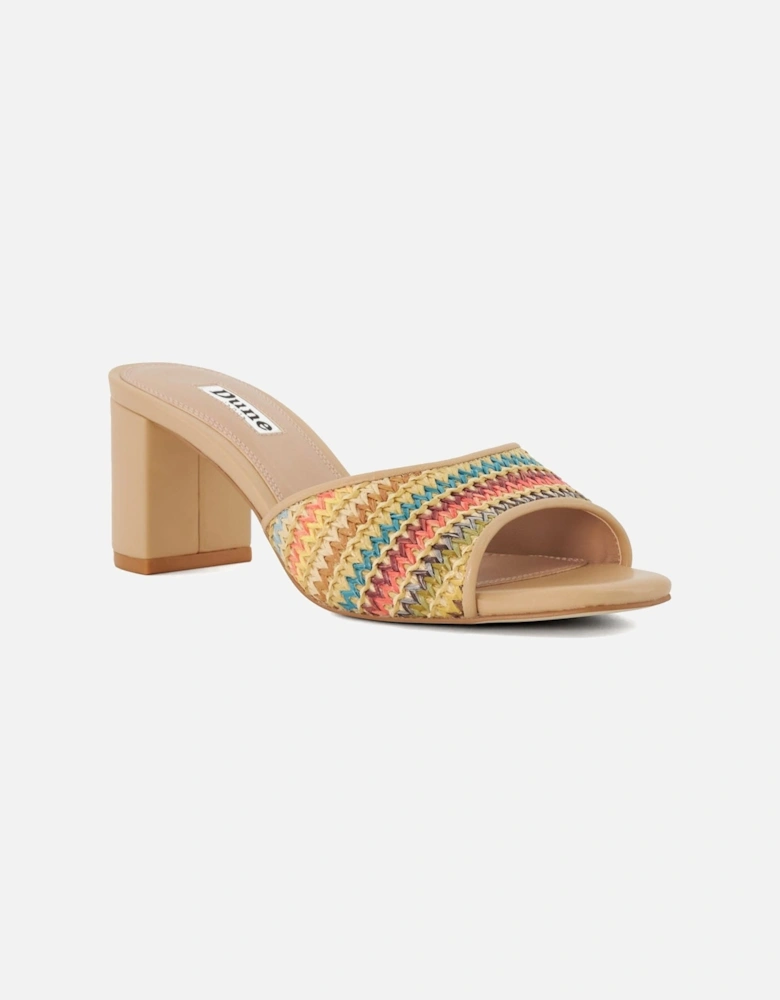 Multicolour Rainbow Crochet Mule Sandals