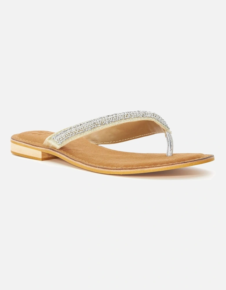 Labyrinth Beaded Toe Post Sandals